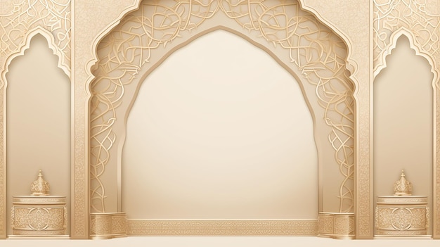 beige concept paasfeest etnisch traditioneel islamitisch ornament