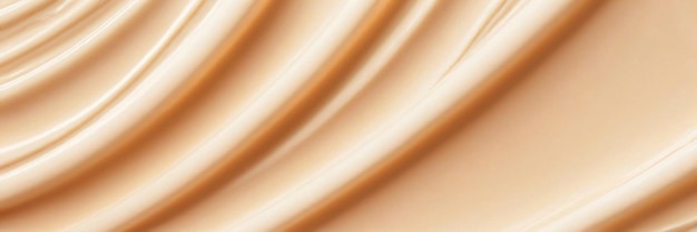 Photo beige cosmetic texture of facial or body skincare cream makeup foundation or satin fabric wallpaper