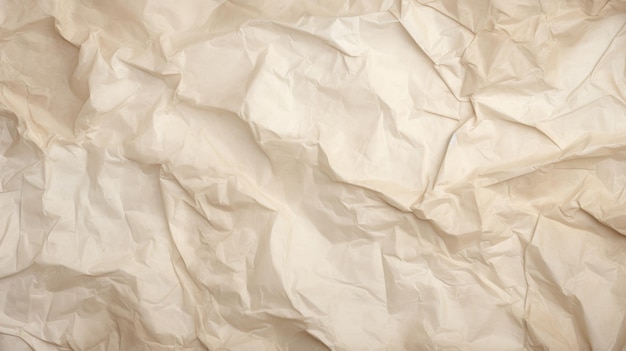 beige Crumpled Paper Texture Background