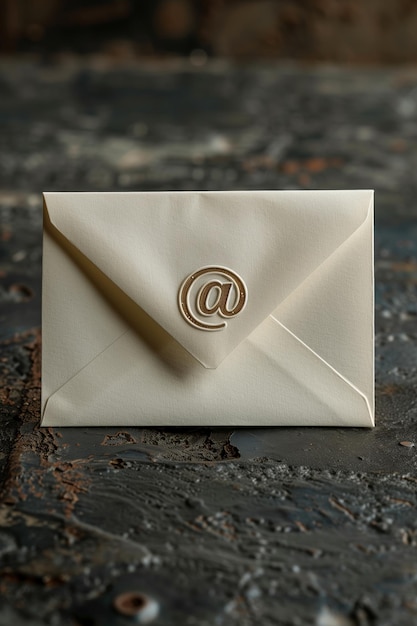 Beige Envelope with 3939 Symbol Wax Seal on Texture