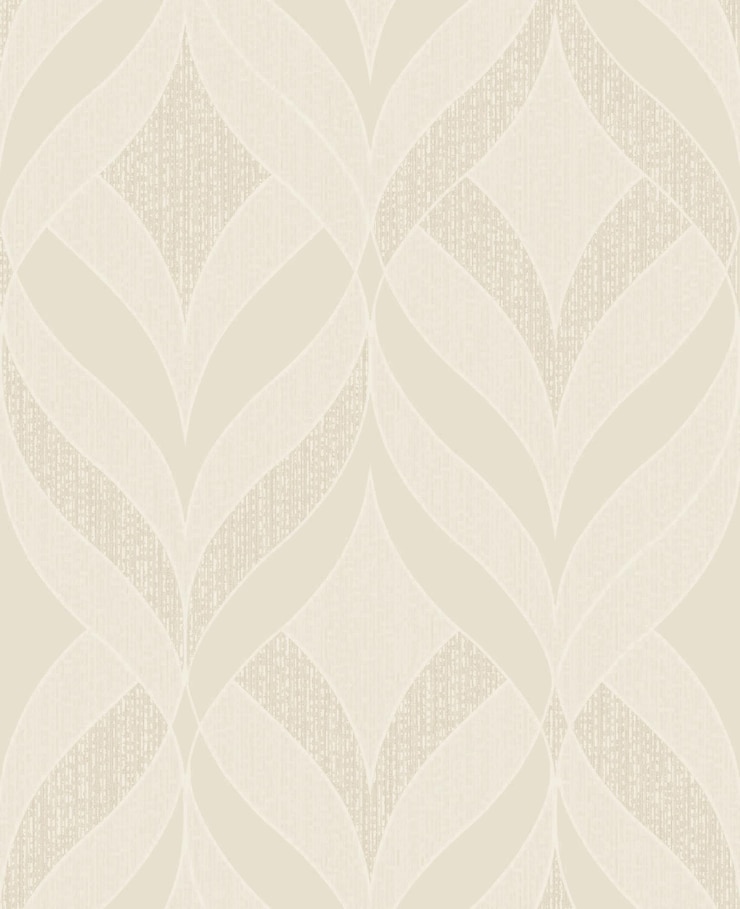 Photo beige geometric wallpaper
