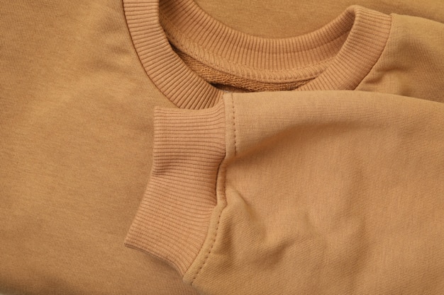 Beige gevouwen sweatshirt