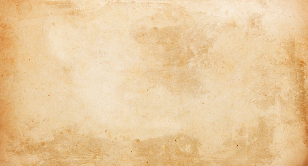 Photo beige grunge background, old paper texture, vintage, retro, spots, scratches