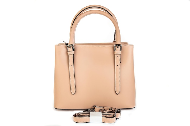 PIERCED Feather Leather Tote Bag - Beige | Bags by PRITCH