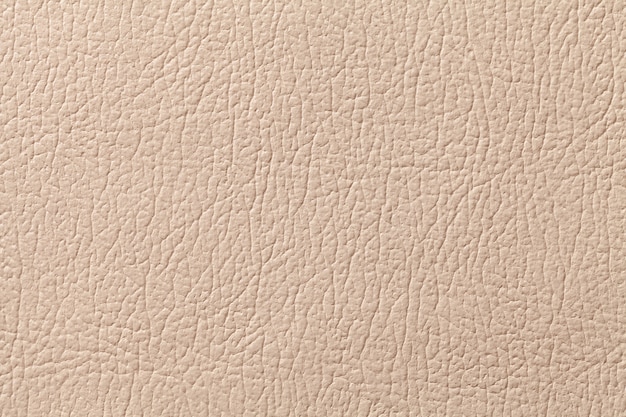 Beige leder textuur achtergrond met patroon, close-up