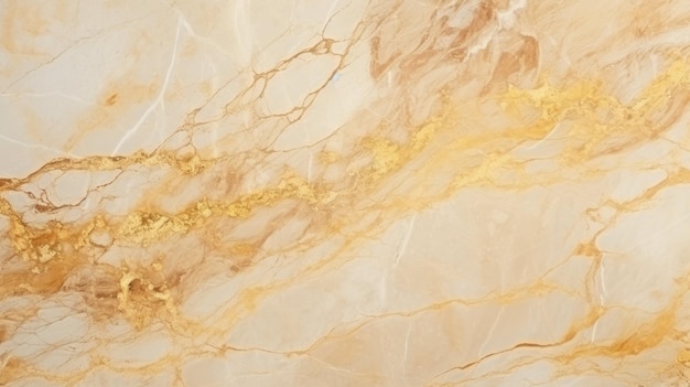 Beige marble with golden veins horizontal background