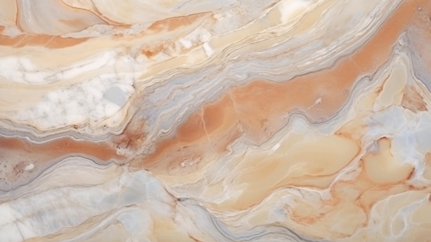 Beige Marble with Opal Horizontal Background Abstract stone texture backdrop Bright natural material Surface AI Generated Photorealistic Illustration