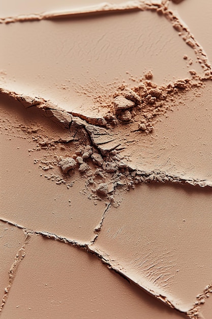 Beige powder texture with cracks