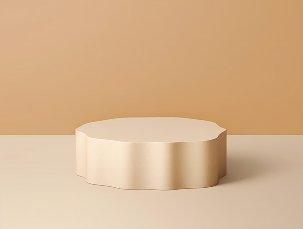 Beige product podium podium cilindervorm ontwerpelement