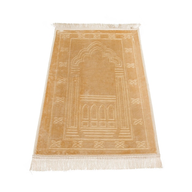 A beige rug with the word qashqai on it