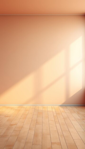 Beige Wall and Floor with Soft Right Light Detail