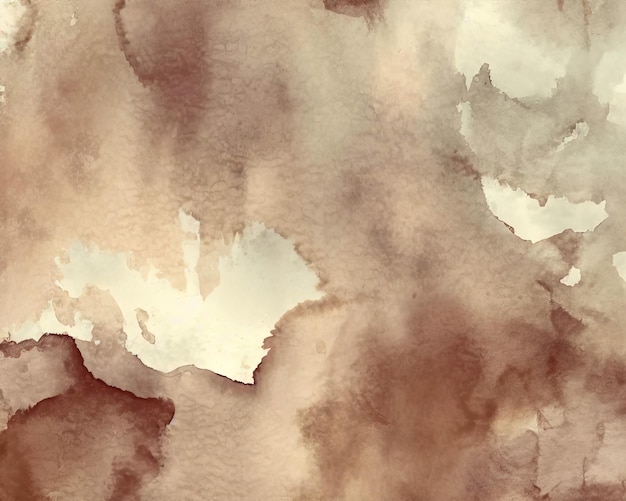 Beige watercolor texture background for cards with Generative AI