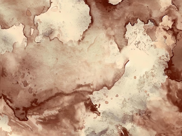 Beige watercolor texture background for cards with Generative AI