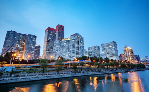 Beijing, China CBD city skyline.