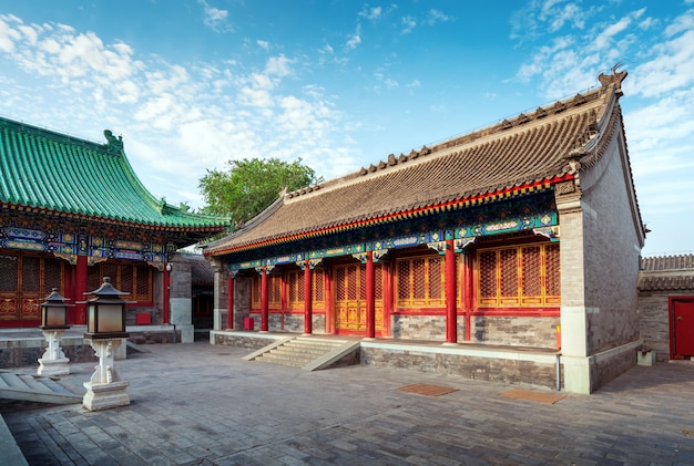 Beijing courtyard in the Qing Dynasty