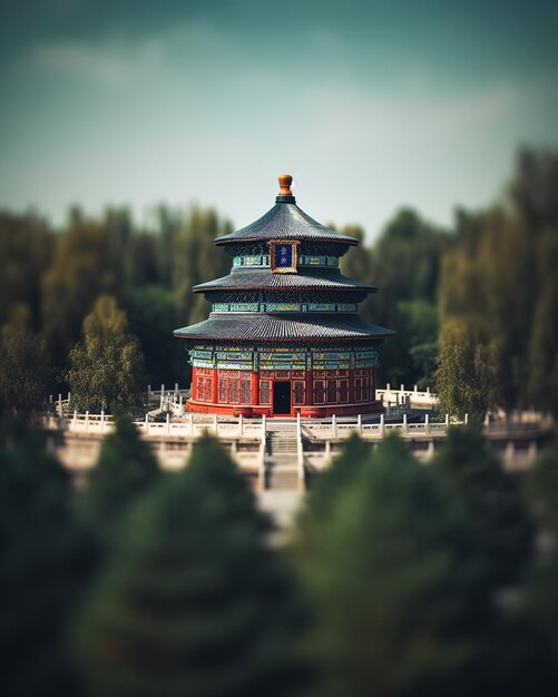北京天壇古代建築風景