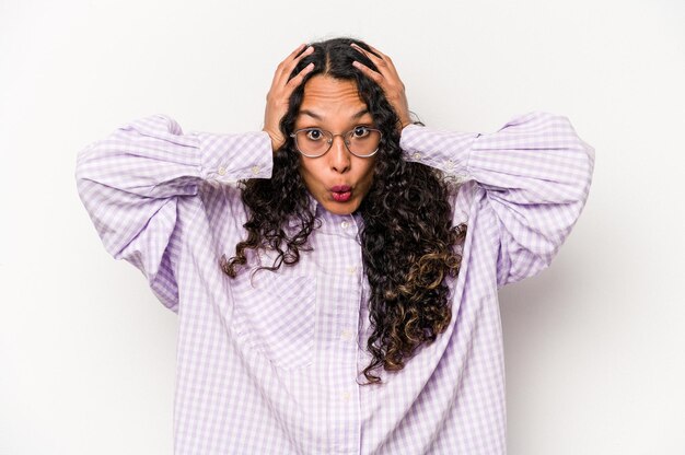 Being shocked she has remembered important meeting