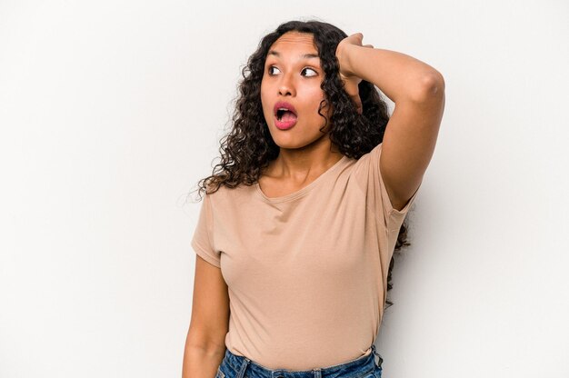 Being shocked she has remembered important meeting