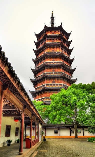 The Beisi Pagoda at Bao'en Temple in Suzhou Jiangsu Province China