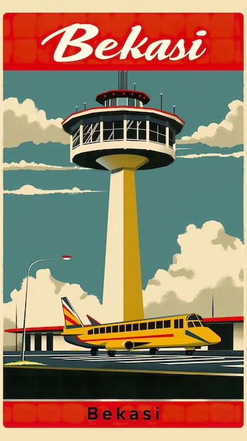 Photo bekasi indonesia retro poster