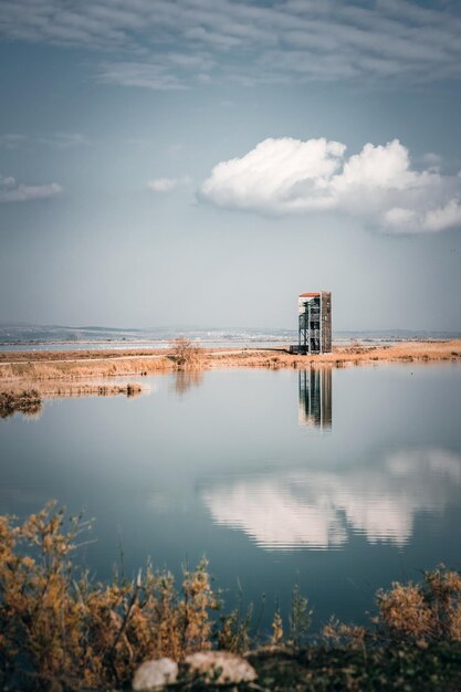 Belangrijk wetland Nationaal Park Delta Evros in Thracië Griekenland in de buurt van Feres en Alexandroupolis