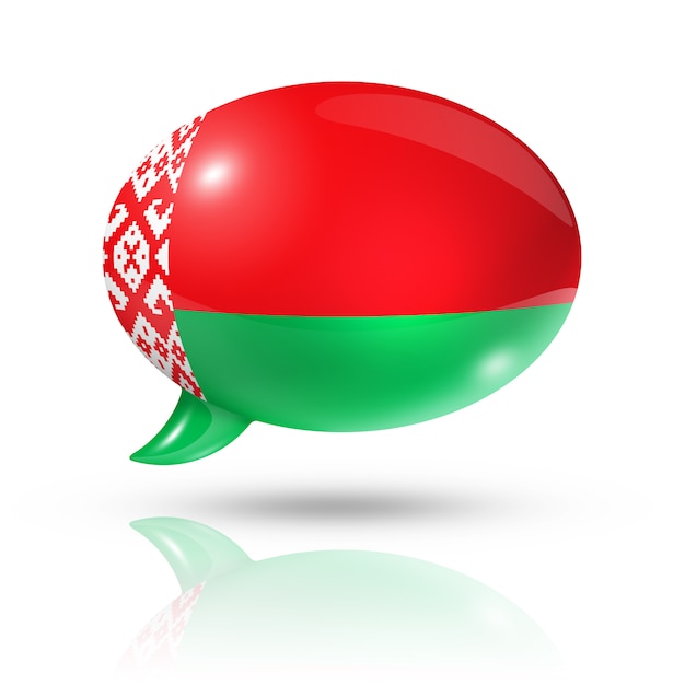 Belarus flag speech bubble