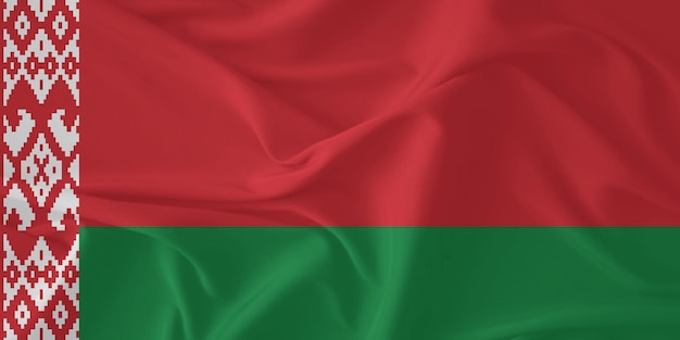 Флаг Беларуси, размахивающий ветром вблизи