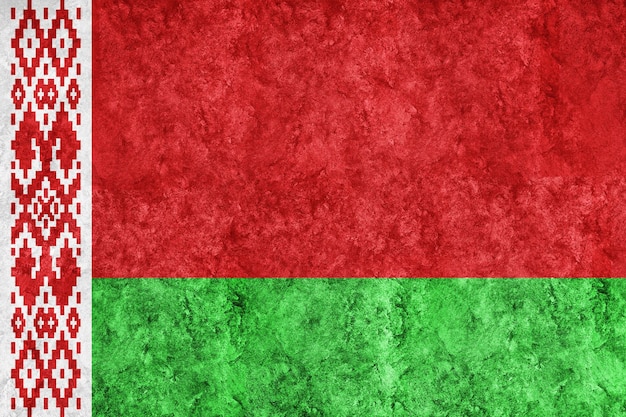 Фото Беларусь металлический флаг текстурированный флаг