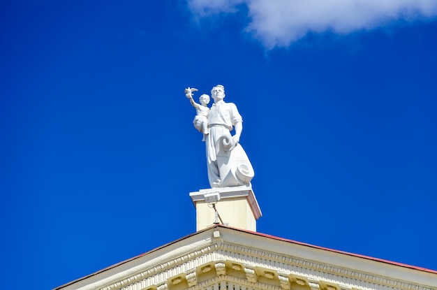 BELARUS MINSK the restoration of government buildings by the beginning of the summer season