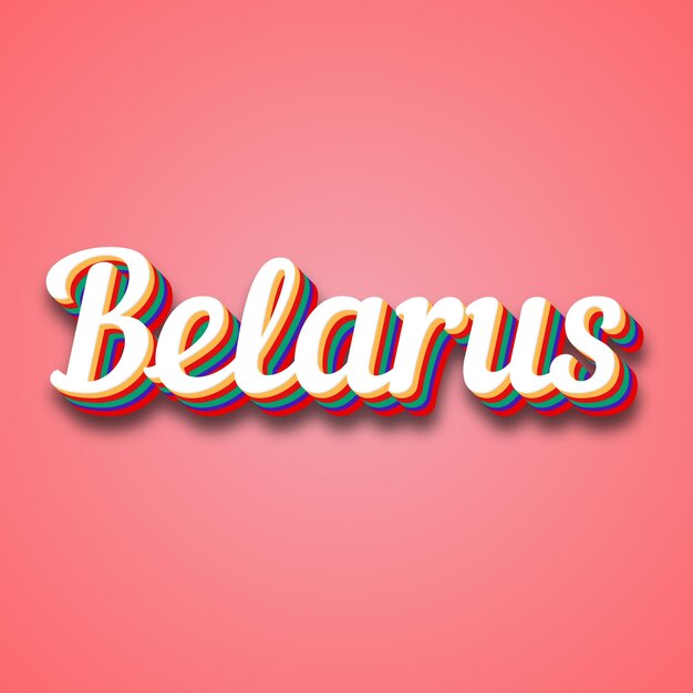 Belarus Text Effect Photo Image Cool