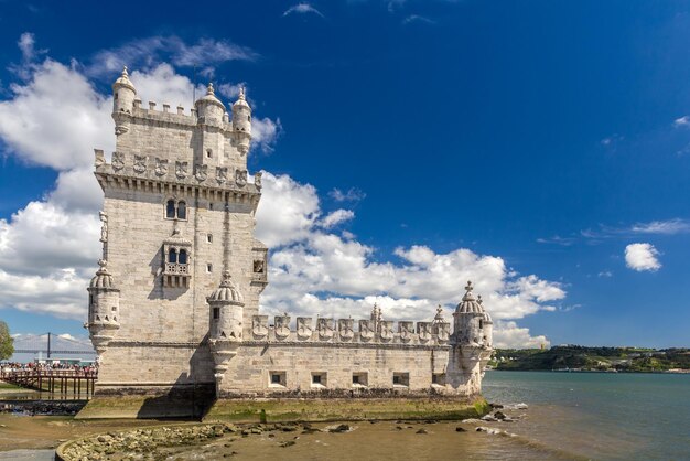 Photo belem tower in lisbon portugal