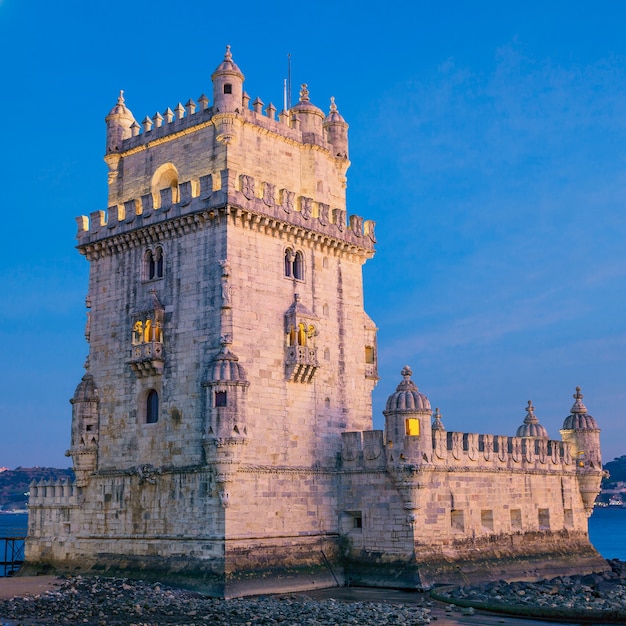 Belem tower at sunset - Lisbon, Portugal