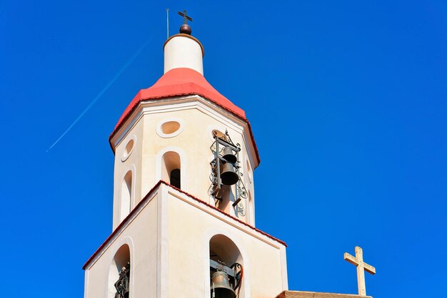 Belfry of St Matthew Church in Agerola, Bomerano, Amalfi coast, Italy