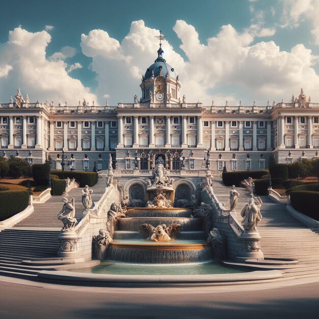 Photo belgian royal palace in brussels