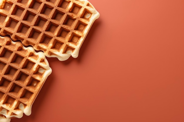 Belgian waffle snack Generate Ai