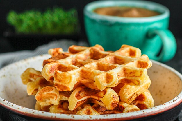 Belgisch wafels heerlijk zoet schoteldessert