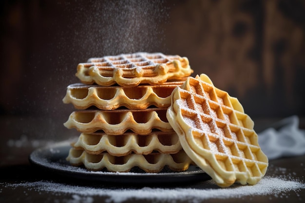 Foto belgische wafels