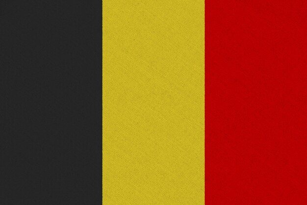 Photo belgium fabric flag