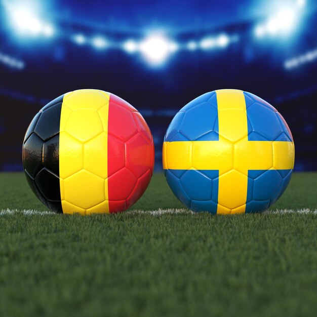 Belgium vs Sweden Soccer Match