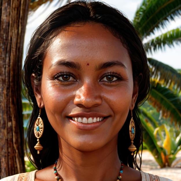 Photo belizian woman from belize typical national citizen