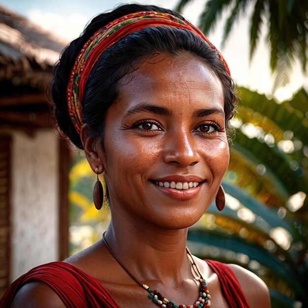 Photo belizian woman from belize typical national citizen