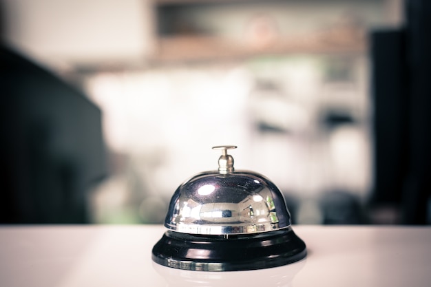 Bell for call in restaurant