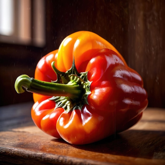 Bell pepper capsicum sweet pepper fresh raw organic vegetable