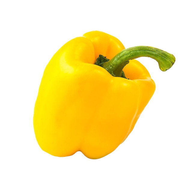 Bell pepper isolated on white background Clipping path