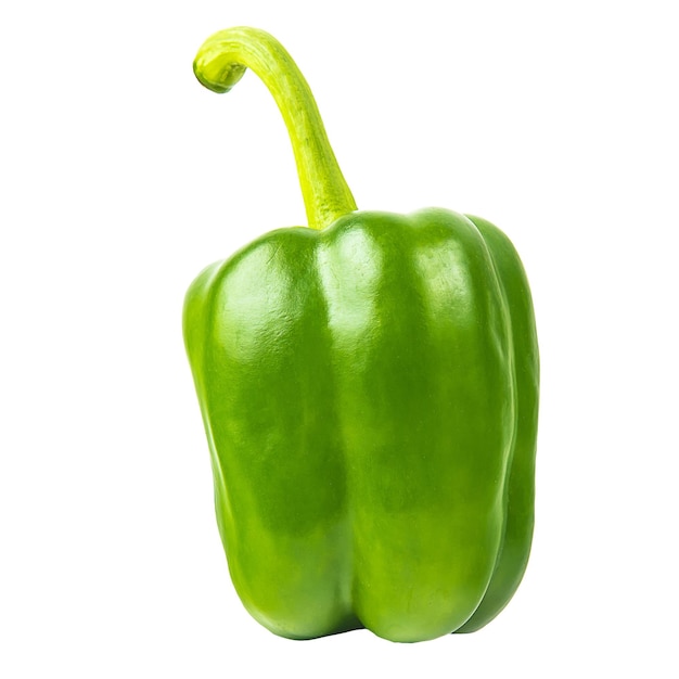 Bell pepper isolated on white background Clipping path