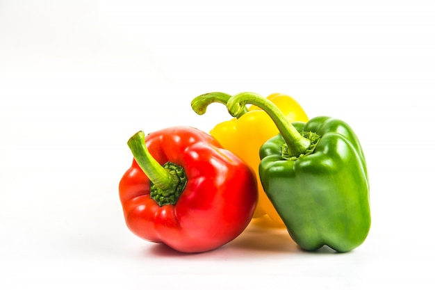 Bell pepper isolated on white background