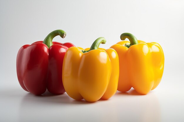 Photo bell pepper on white background