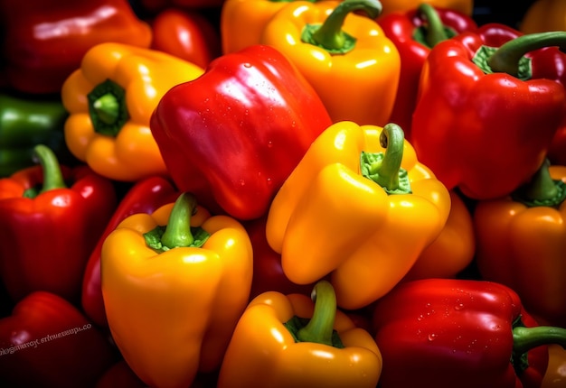 Bell peppers background