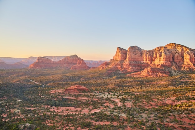 Bell Rock soaks up the morning light