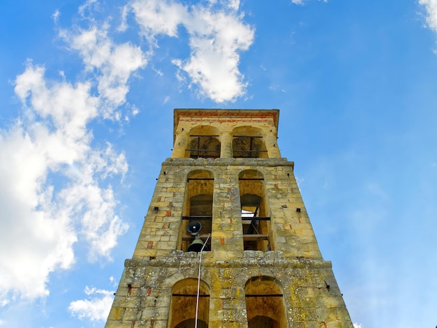 Bell tower of Byzantine Church of the Assumption of Virgin Mary in Kalabaka Greece